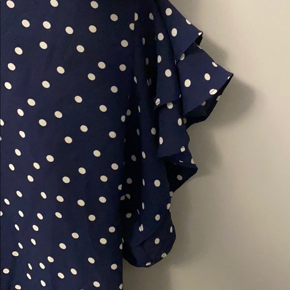 Forever 21 Flowy Summer Polkadot Blouse Size XL - Picture 3 of 4
